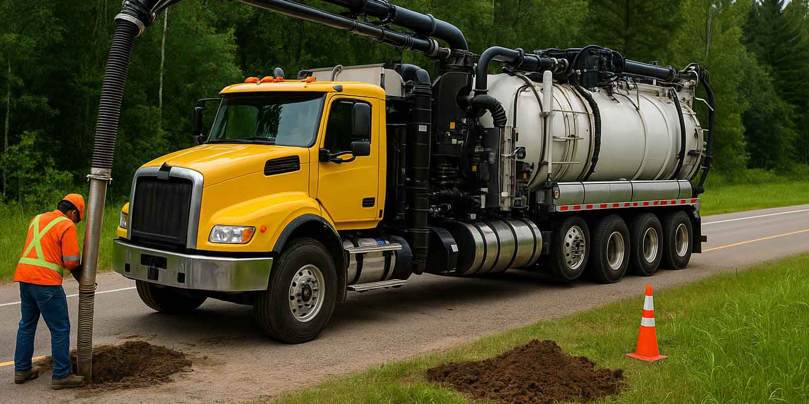 Potholing operation in Saskatoon
